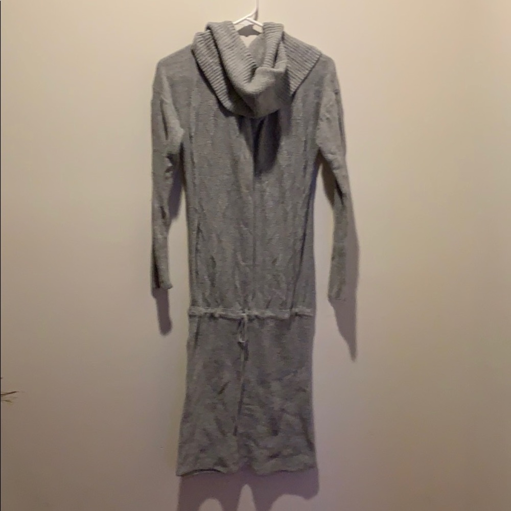 Pin and Larkin cowl neck sweater dress